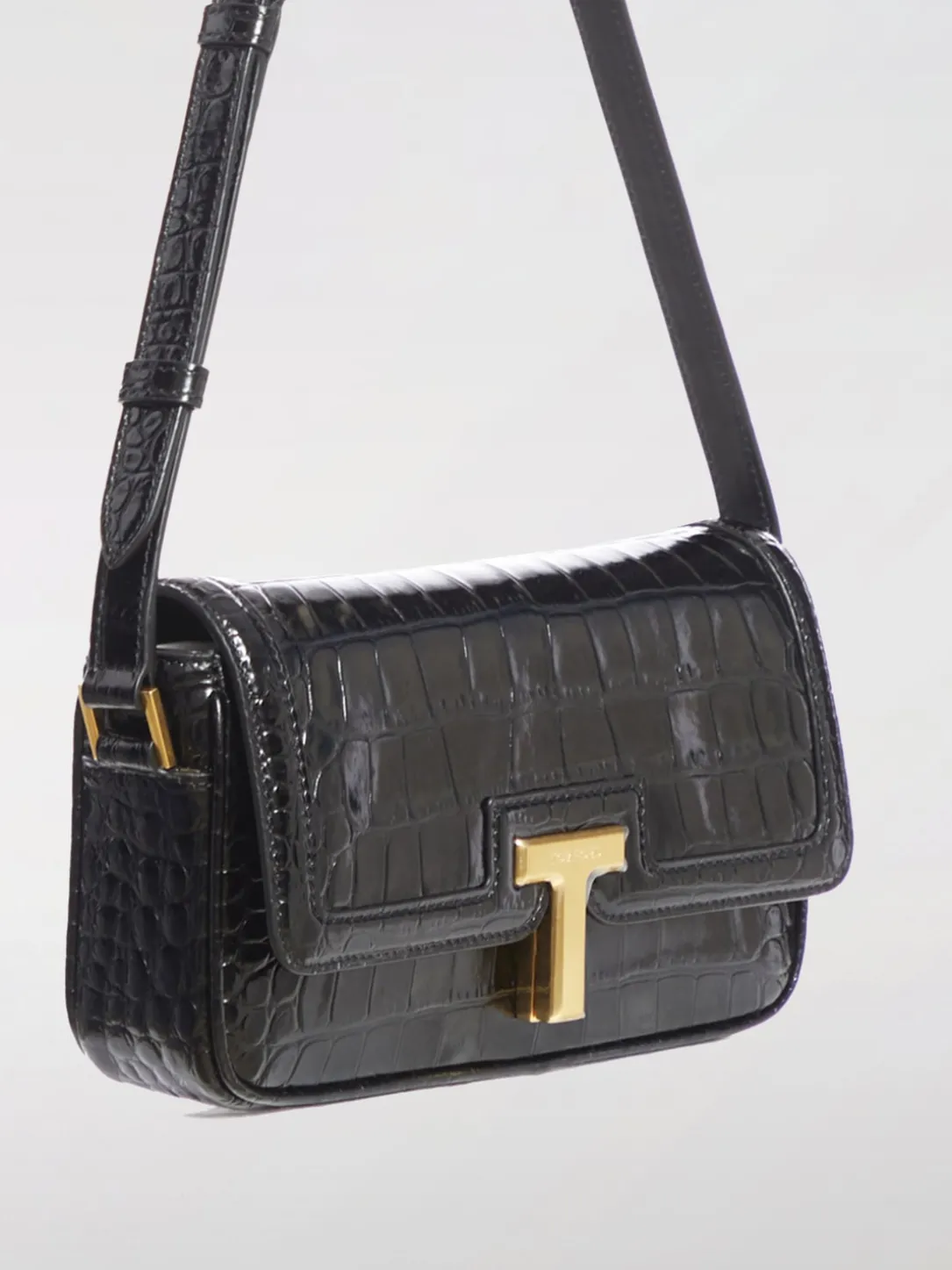 Borsa Wallis E/W Tom Ford in pelle stampa cocco