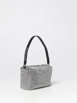 Borsa Wangloc Alexander Wang in nylon con strass applicati