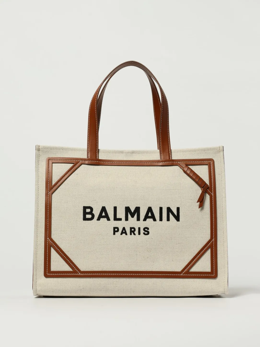 BorsaB-Army 42 Balmain in canvas e pelle