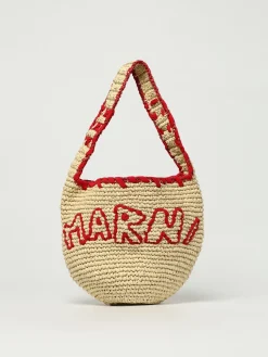 Borse a spalla Nassa piccola in rafia Marni