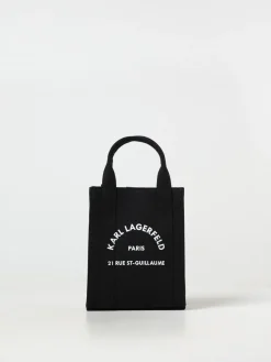 Borse tote in cotone con logo Karl Lagerfeld