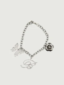 Bracciale Blumarine in ottone con ciondoli di strass