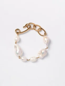 Bracciale Jil Sander in ottone e perle
