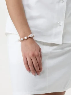 Bracciale Jil Sander in ottone e perle