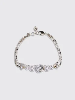 Bracciale McQueen in ottone con strass