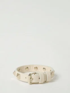 Bracciale Rockstud Valentino Garavani in pelle a grana naturale