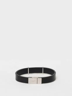 Bracciale Saint Laurent in pelle ed ottone