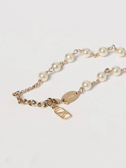Bracciale VLogo Signature Valentino Garavani in ottone con perle in cristallo Swarovski®