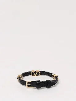 Bracciale VLogo Signature Valentino Garavani in pelle intrecciata