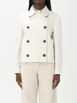 Caban doppiopetto Brunello Cucinelli in twill