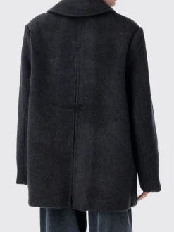 Caban doppiopetto Ganni in misto lana