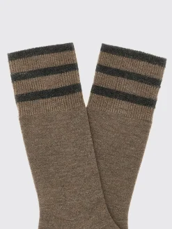 Calze Brunello Cucinelli in cashmere stretch a coste