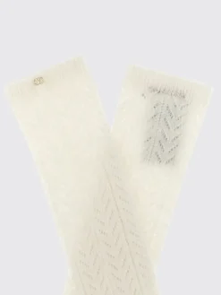 Calze Valentino Garavani in lana mohair crochet