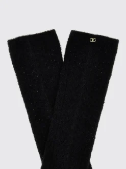 Calze Valentino Garavani in lana mohair crochet