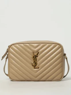 Camera bag Lou Saint Laurent in pelle trapuntata chevron