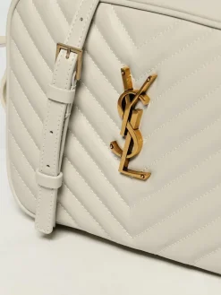 Camera bag Lou Saint Laurent in pelle trapuntata chevron