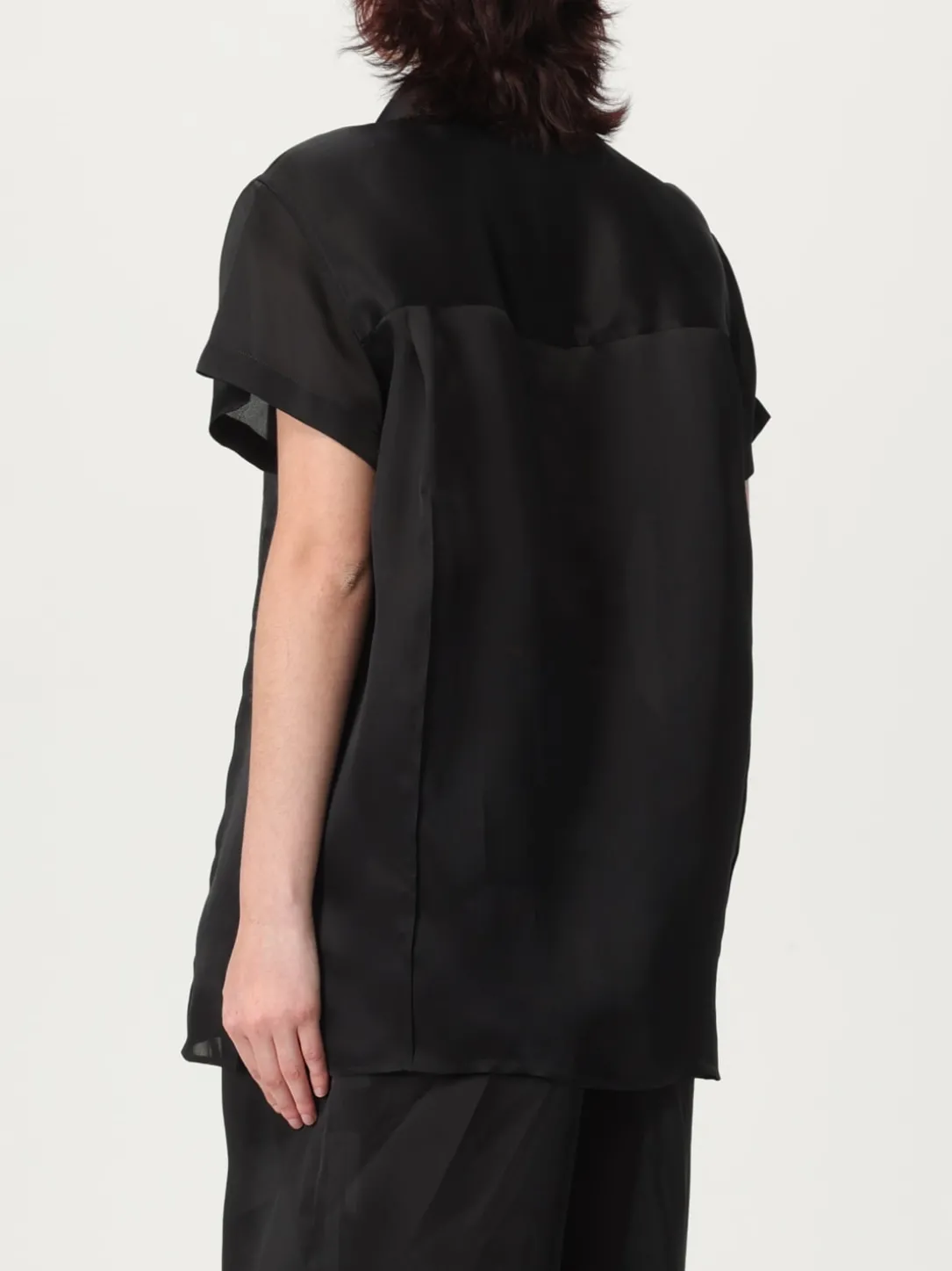 Camicia a maniche corte Khaite in seta