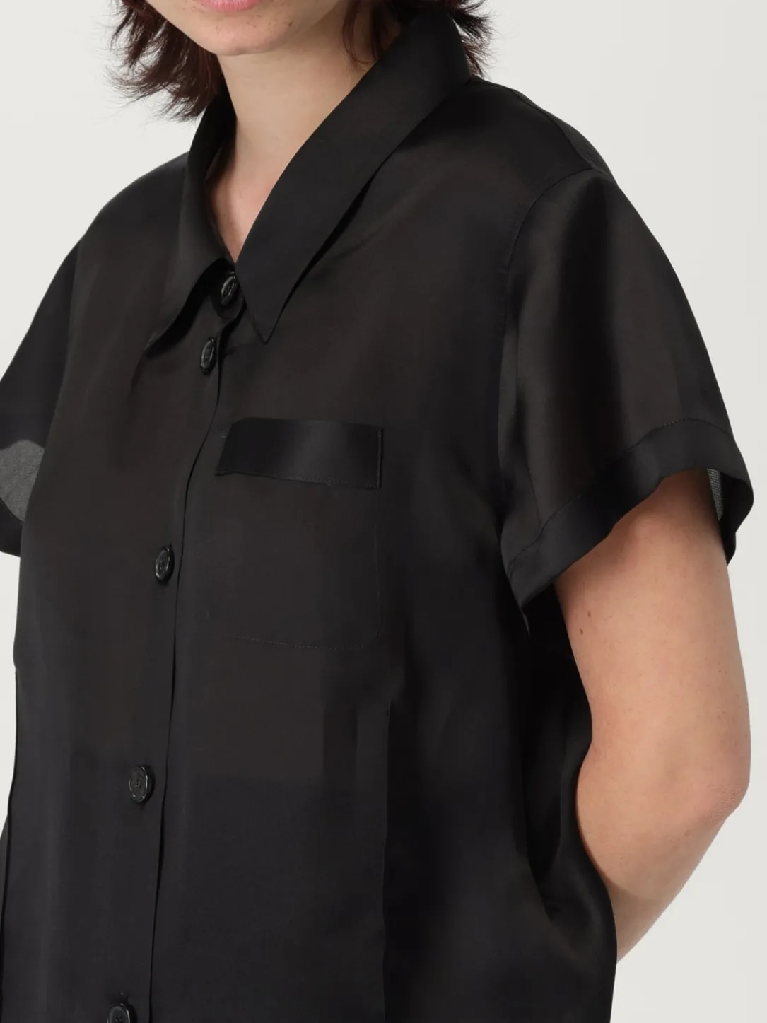 Camicia a maniche corte Khaite in seta