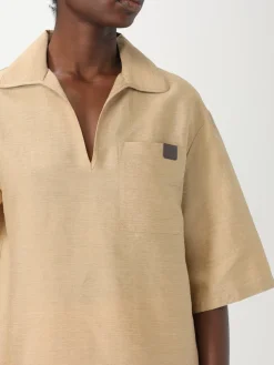 Camicia a polo Max Mara in tela di lino