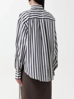 Camicia Brunello Cucinelli in cotone e seta a righe