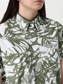 Camicia Brunello Cucinelli in cotone stampato