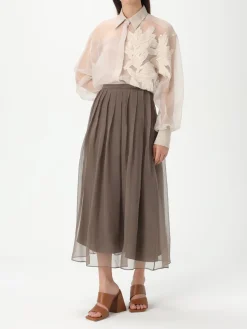 Camicia Brunello Cucinelli in seta con applicazione