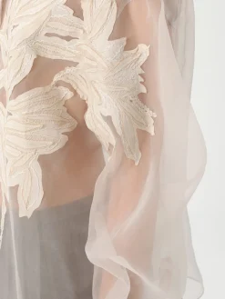 Camicia Brunello Cucinelli in seta con applicazione