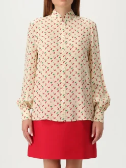 Camicia Cherryfic Valentino in seta con stampa