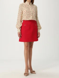 Camicia Cherryfic Valentino in seta con stampa