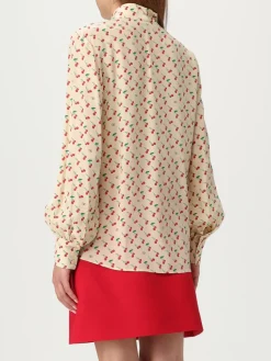 Camicia Cherryfic Valentino in seta con stampa
