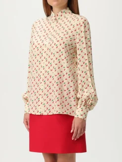 Camicia Cherryfic Valentino in seta con stampa