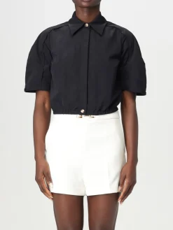Camicia cropped Elisabetta Franchi in nylon