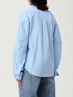 Camicia di cotone con logo Dsquared2