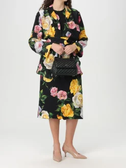 Camicia Dolce & Gabbana in raso con stampa floreale