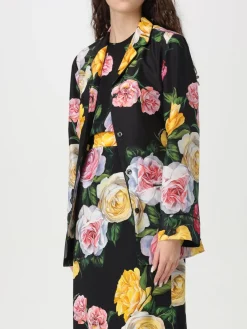 Camicia Dolce & Gabbana in raso con stampa floreale