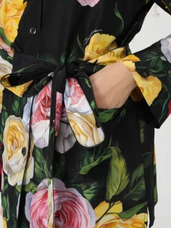 Camicia Dolce & Gabbana in raso con stampa floreale