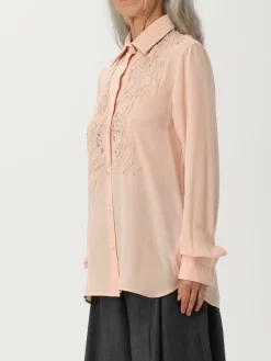 Camicia Ermanno Scervino in seta con inserti in pizzo