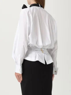 Camicia in cotone con cravatta Elisabetta Franchi