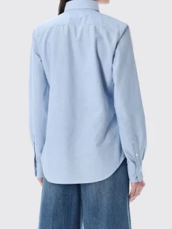 Camicia in cotone con logo ricamato Polo Ralph Lauren