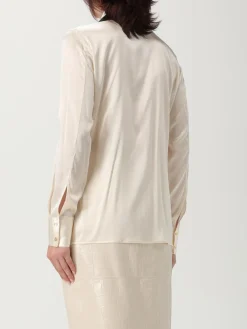 Camicia in raso di seta Elisabetta Franchi con papillon