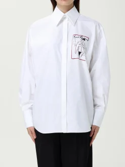 Camicia Karl Lagerfeld in cotone con stampa grafica