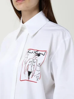 Camicia Karl Lagerfeld in cotone con stampa grafica