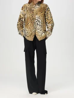 Camicia Roberto Cavalli in seta animalier