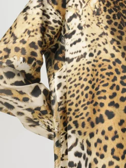 Camicia Roberto Cavalli in seta animalier