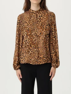 Camicia Twinset in viscosa animalier