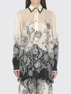 Camicia Zimmermann in seta con stampa floreale