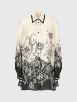 Camicia Zimmermann in seta con stampa floreale
