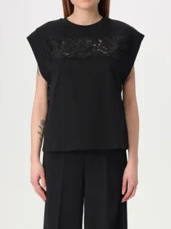 Canotta Twinset in cotone con inserto