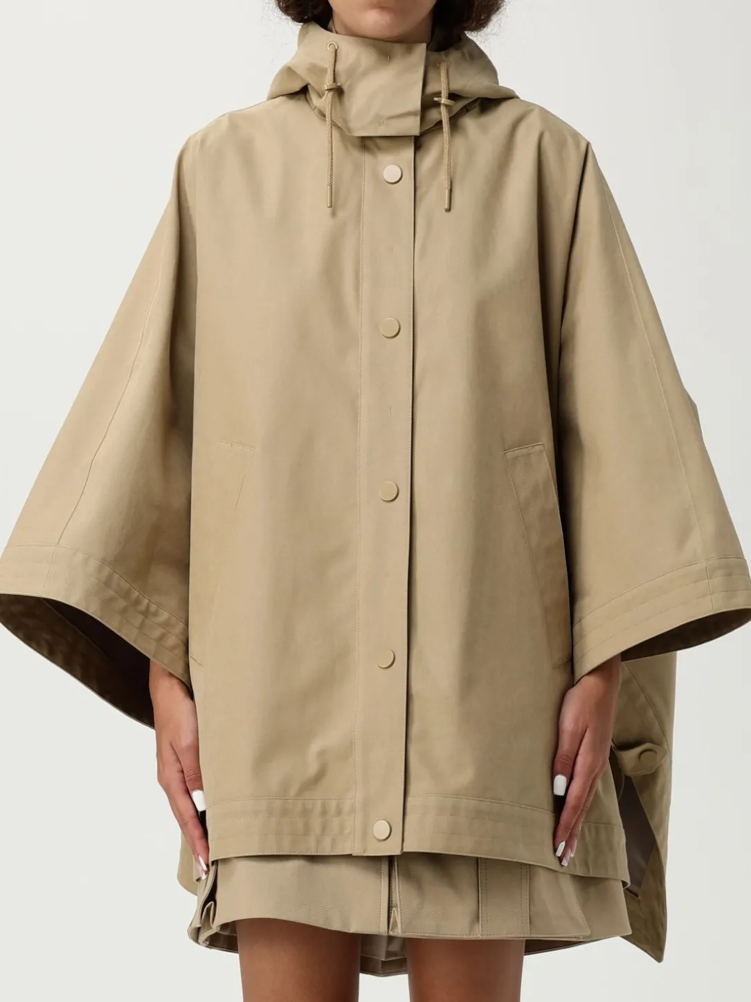 Cappa MM Max Mara in misto cotone con cappuccio