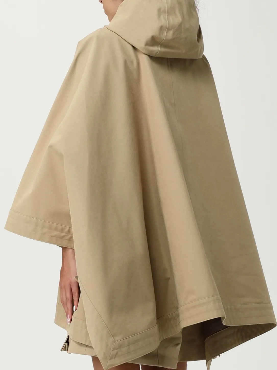 Cappa MM Max Mara in misto cotone con cappuccio